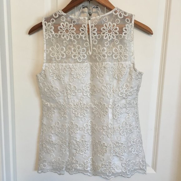 Banana Republic | Metallic Embroidery Top - Picture 2 of 8